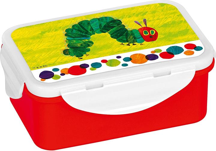 Actual product image Geda Labels Caterpillar lunch box red / green