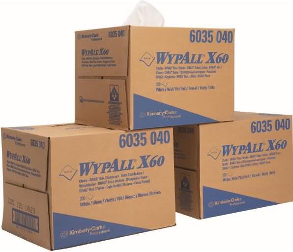 Actual product image Wypall Wiping cloths X60 1-ply 42.6x31.7cm Bragbox white (1 pcs.)