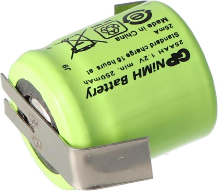Produktbild AccuCell Akku für Sanyo N-110AA Akku NiMH 1/3 AA Mignon mit Lötfahne Z-Form (1 Stk., 1/3 AA, 150 mAh, Akku)