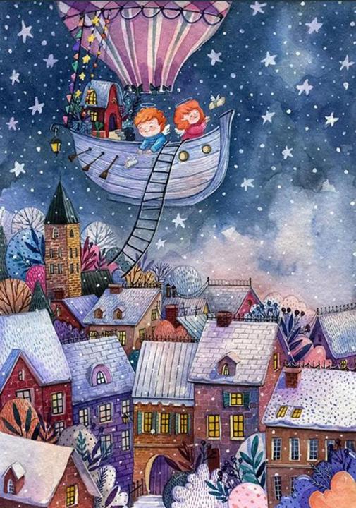 Image du produit DaVici Puzzle - Histoires de Noël (80 pièces)