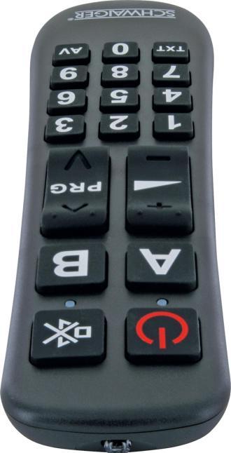 Actual product image Schwaiger 20 keys, 2x AAA (Universal remote control, Infrared)