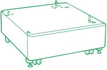 Actual product image Lexmark Tray with swivel casters