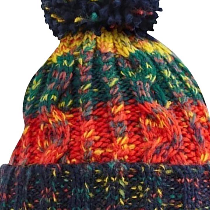 Actual product image Beechfield Corkscrew knitted hat with bobble (One size)