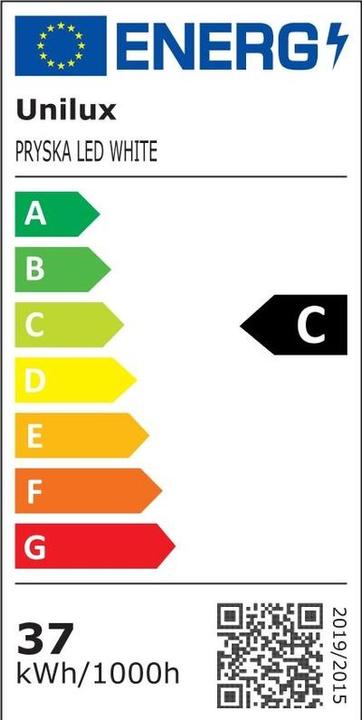 Energy Label Unilux Pryska (4000 lm)
