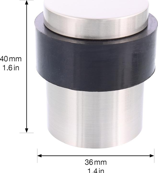 Actual product image Butoir de porte au sol ø 36x40 mm (2 Piece)