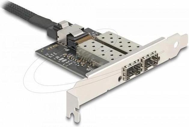 Actual product image Delock Mini PCIe I/O PCIe full size 2 x SFP Gigabit LAN (Mini PCI Express)