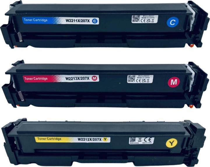 Actual product image Hermex Compatible Toner XL for HP Color LaserJet Pro MFP M283fdn - Cyan Yellow Magenta - Set of 3 (M, Y, C)
