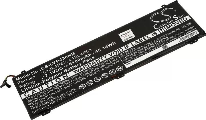 Produktbild AccuCell Akku passend für Laptop Lenovo IdeaPad U330p / U330 Touch / Typ L12M4P61 - 7,4V - 6100 mAh (6100 mAh)