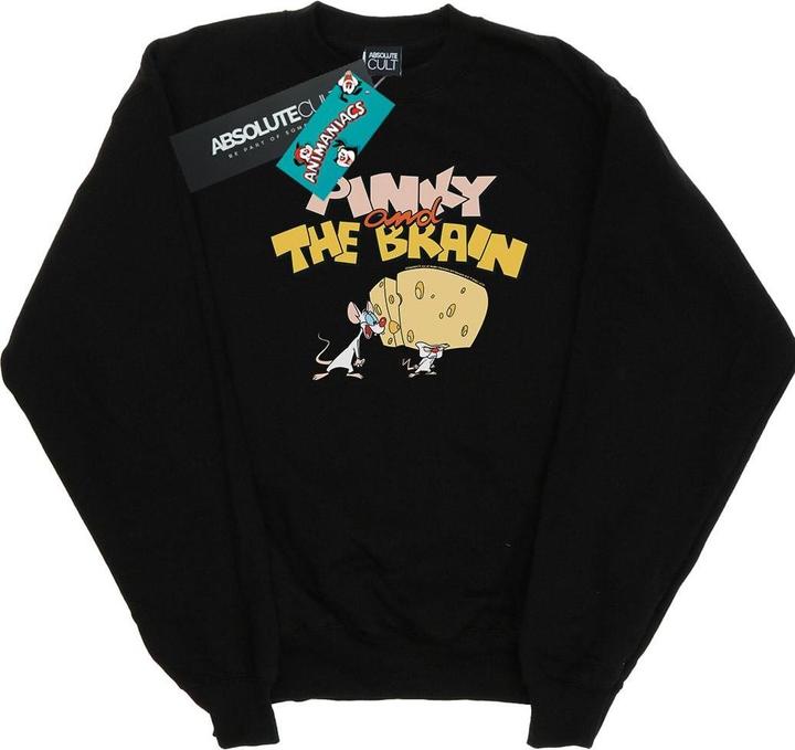 Actual product image Universal Textiles Girls Pinky And The Brain Cheese Head Sweatshirt (116)