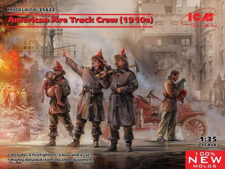 Produktbild ICM American Fire Truck Crew (1910s) (100% new molds)