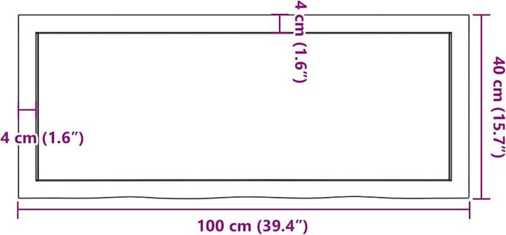 Actual product image VidaXL Emerald (100 x 6 x 40 cm)