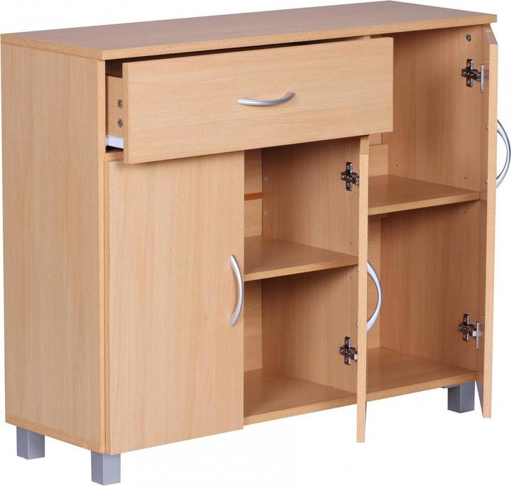 Actual product image FineBuy Sideboard wood veneered beech (30 x 75 cm)