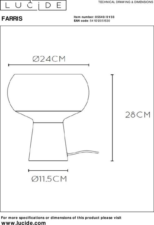 Image du produit Lucide Lampes de table (E27)