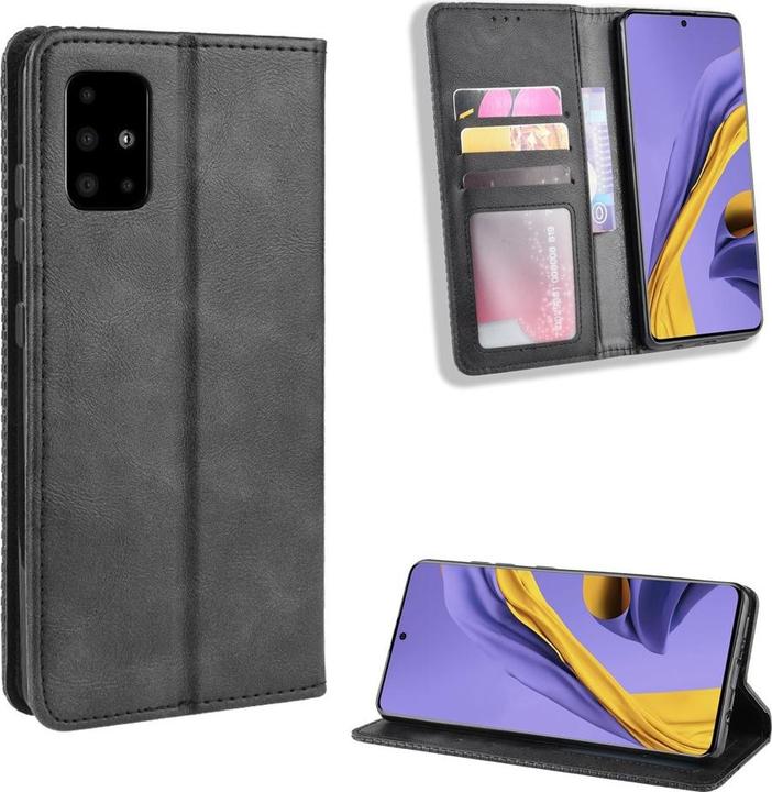 Produktbild Cover-Discount Galaxy A51 - Stand Flip Case Hülle schwarz (Samsung Galaxy A51)