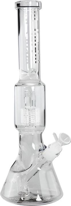 Actual product image Blaze Glass Ice Bong vs Fire with drum percolator