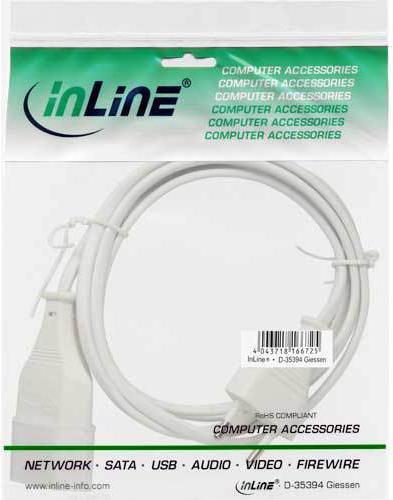 Actual product image InLine Euro extension (5 m, CEE 7/16)