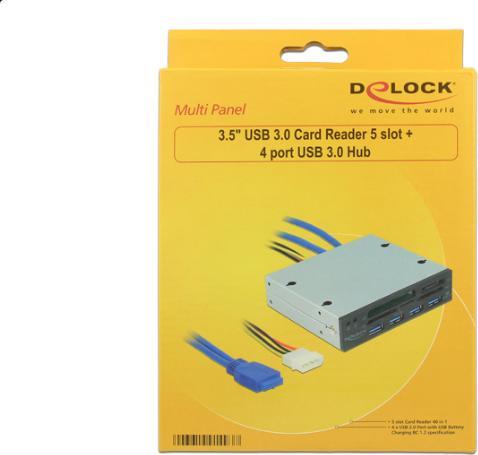 Actual product image Delock 91493 USB 3.0 CardReader 3.5" (4-pin Molex)
