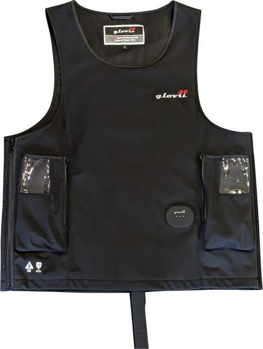 Actual product image Glovii Waterproof heated diving waistcoat comes with two batteries and remote control (M)