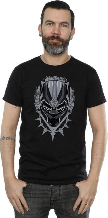 Image du produit Mens Black Panther Head T-Shirt (XL)