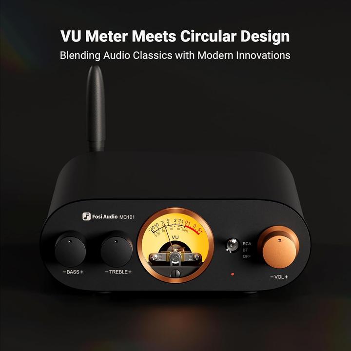 Actual product image Fosi Audio MC101, 2.0 Kanal Audioverstärker mit Bluetooth (Amplifier)