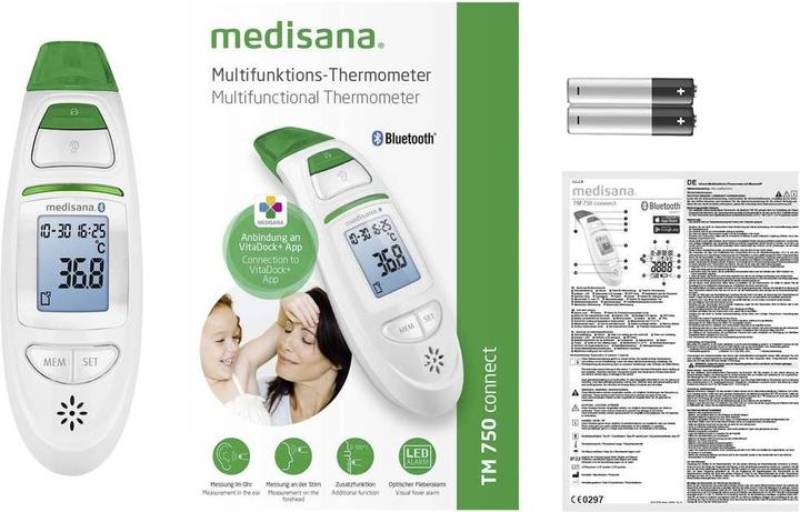 Immagine prodotto Medisana TM 750 (Auricolare, Fronte, Senza contatto)