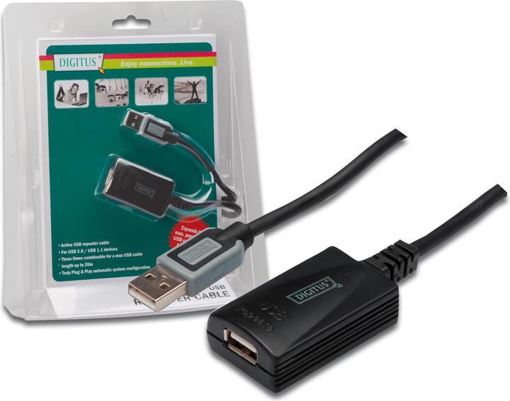 Immagine prodotto Digitus Cavo ripetitore USB DA-70130-3 (5 m, USB 2.0)