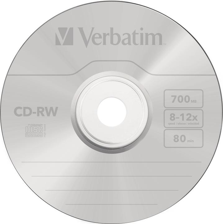 Image du produit Verbatim CD-RW, 700MB, 12x, paquet de 10 (10 x)