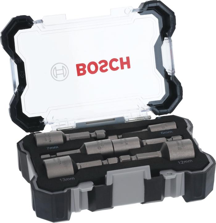 Immagine prodotto Bosch Professional Zubehör Set di chiavi a bussola 6 pezzi (10 mm, 8 mm, 7 mm, 6 mm, 12 mm, 13 mm)