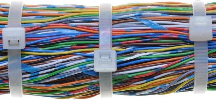 Immagine prodotto Techly Fascette Fermacavi Autobloccanti 370x3,6mm in Nylon 100pz Bianco (ISWT-36037) (370 mm, 100 pz.)