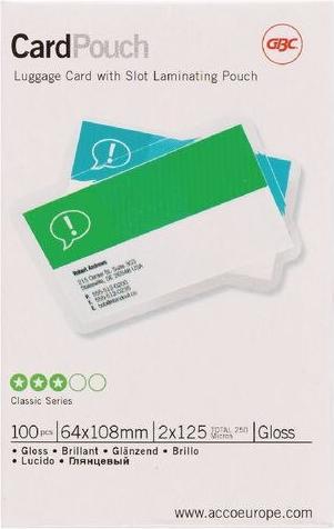 Actual product image GBC CARD POUCH - Luggage tag (Special, 100 Piece, 250 µm)