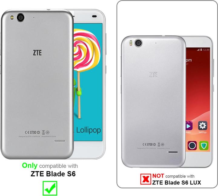 Productafbeelding Cadorabo Boek Onzichtbare Magneethoes (ZTE Blade S6)