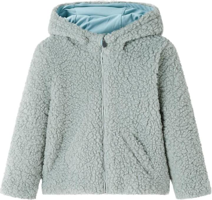 Actual product image VidaXL Children's hooded jacket teddy faux fur mint green (128)