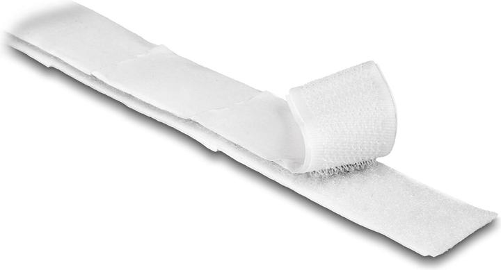 Actual product image Delock Self-adhesive hook and loop tape L 1 m x W 20 mm white (20 mm)