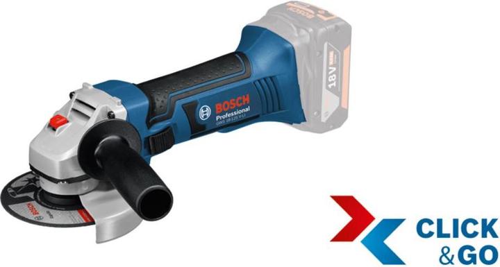 Actual product image Bosch Professional GWS 18-125 V-LI in L-Boxx / without battery (125 mm)