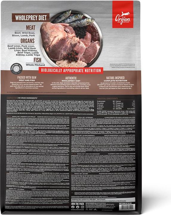 Image du produit Orijen Rouge régional (Adulte, 1 pcs, 2000 g)