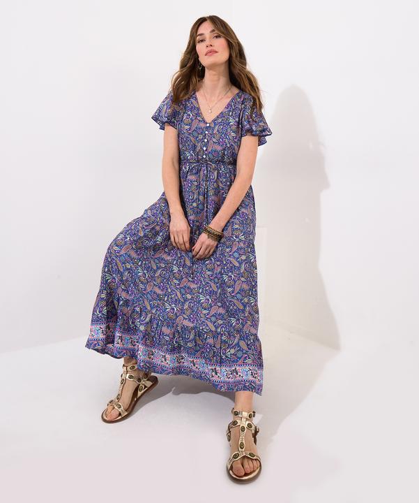 Produktbild Joe Browns Petite Boho Paisley Printed Frilly Sleeve Tiered Maxi Dress (12)