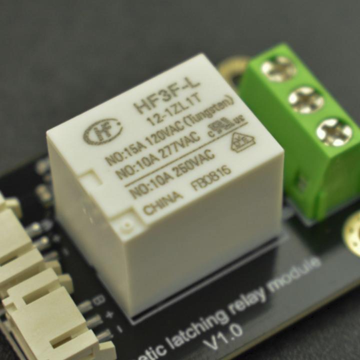 Actual product image DFRobot Gravity Magnetic Latching Relay 3.3V-5V