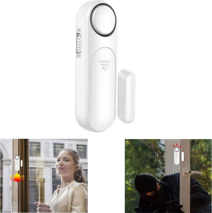 Produktbild Werkstein Anti-Einbruch Tür- Fenster Sensor Alarmanlage Sirene (120db)
