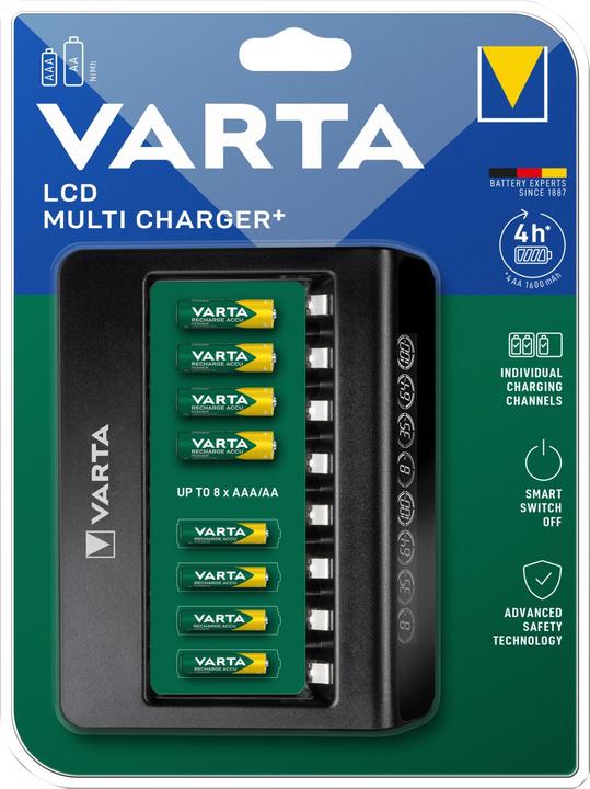 Immagine prodotto Varta Multi caricabatterie LCD+ (1 pz., AAA, AA, Caricabatterie senza batteria)
