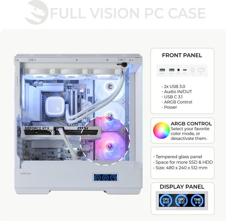 Produktbild Sedatech Ultimate Gaming PC - UCCW412I1I1HF (AMD Ryzen 9 7900X, 32 GB, 2000 GB, GeForce RTX 5070)
