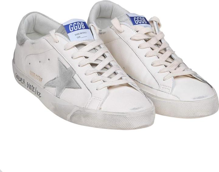 Produktbild Golden Goose super star in white/grey leather (41)