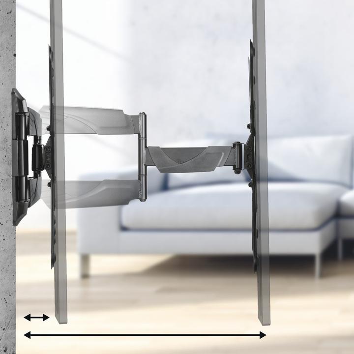 Produktbild Hama TV-Wandhalterung, schwenkbar, neigbar, ausziehbar, 165 cm (65") bis 35 kg (Wand, 65", 35 kg)