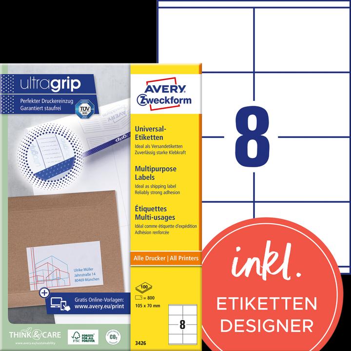 Image du produit Avery Étiquettes universelles