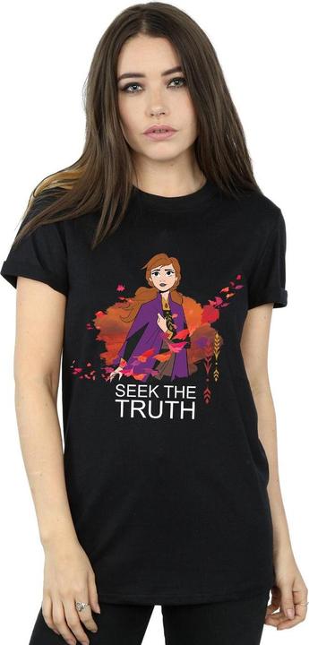 Immagine prodotto Disney Frozen 2 Anna Seek The Truth Wind Maglietta Ampia Donna (4XL)
