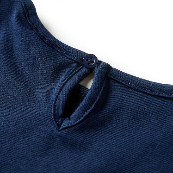 Produktbild VidaXL Kinder-Langarmshirt Marineblau 116,Material: 95 % Baumwolle (116)