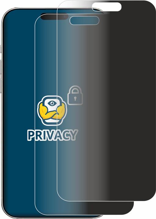 Image du produit BROTECT Film anti-regards Anti-Spy Privacy Film de protection contre la lumière bleue (2 pièce(s), Apple iPhone 16 Pro Max)
