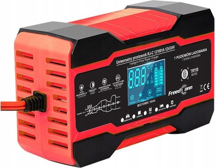Produktbild RJ Tianye Prostownik akumulatorowy RJ-C 121001A 12V 10A /24V 5A (12V, 24V, 10 A)