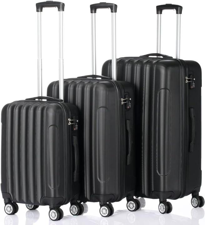 Actual product image Leadzm Set of 3 suitcases (Hand luggage (up to 50 litres), M (50 - 90l), L (90 - 115l))