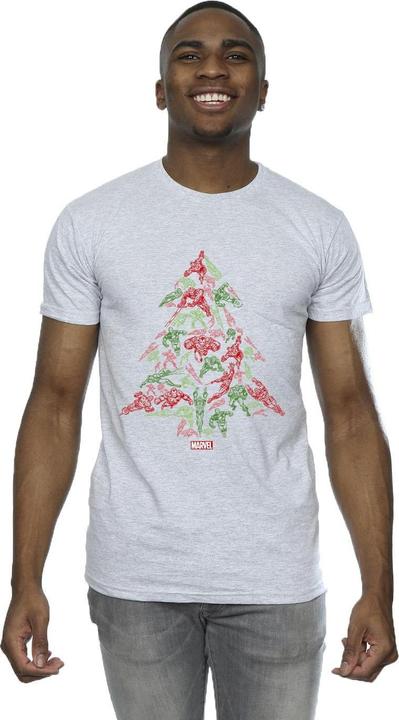 Immagine prodotto Avengers Christmas Tree Maglietta Uomo (M)