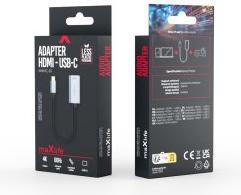 Image du produit Maxlife adaptateur MXHC-01 HDMI - USB-C 4K 60HZ noir (HDMI)